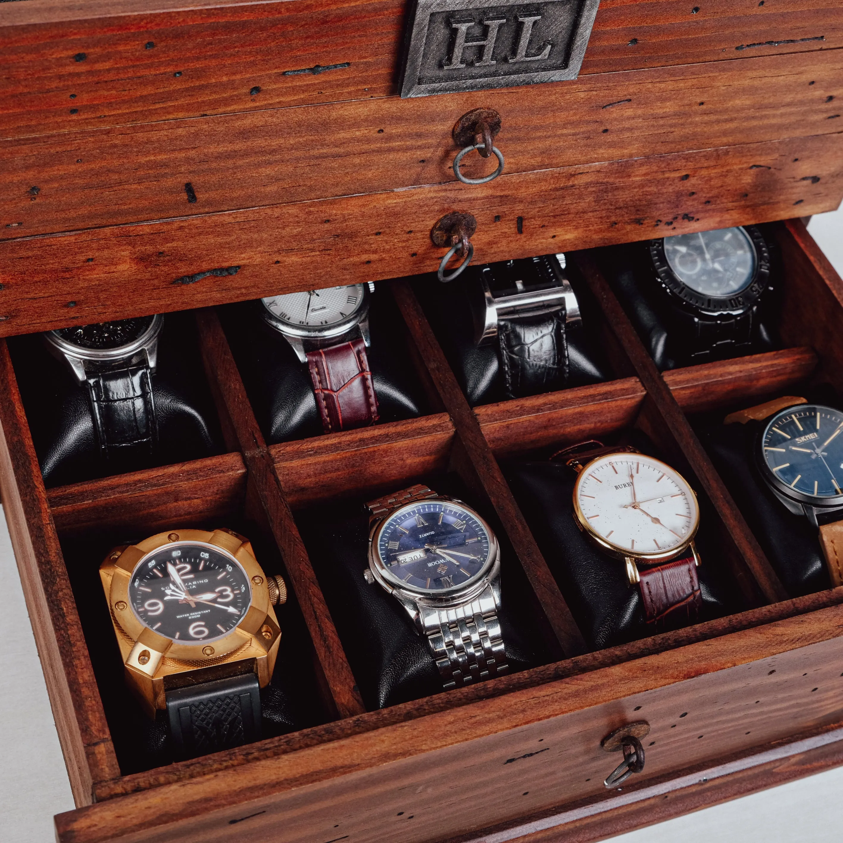 Charging Station Box for 8 Watches