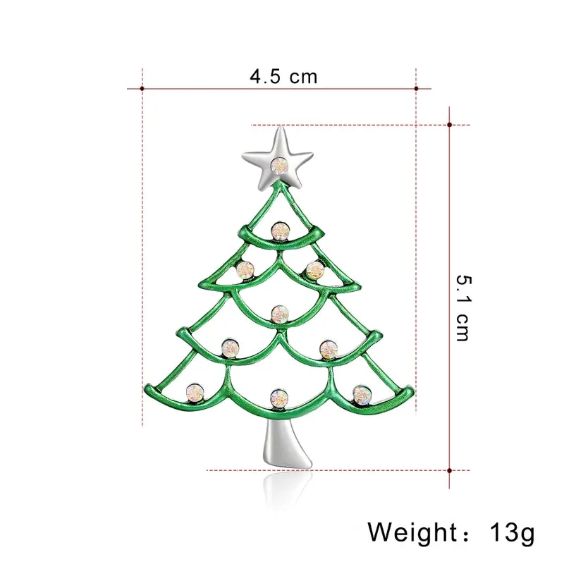 Christmas Minimalist Christmas Tree Alloy Holiday Party Accessories