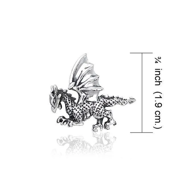 Clawing Dragon Silver Tie Tac TTT008
