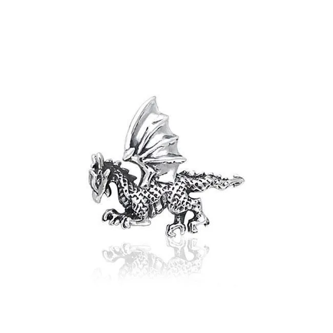 Clawing Dragon Silver Tie Tac TTT008