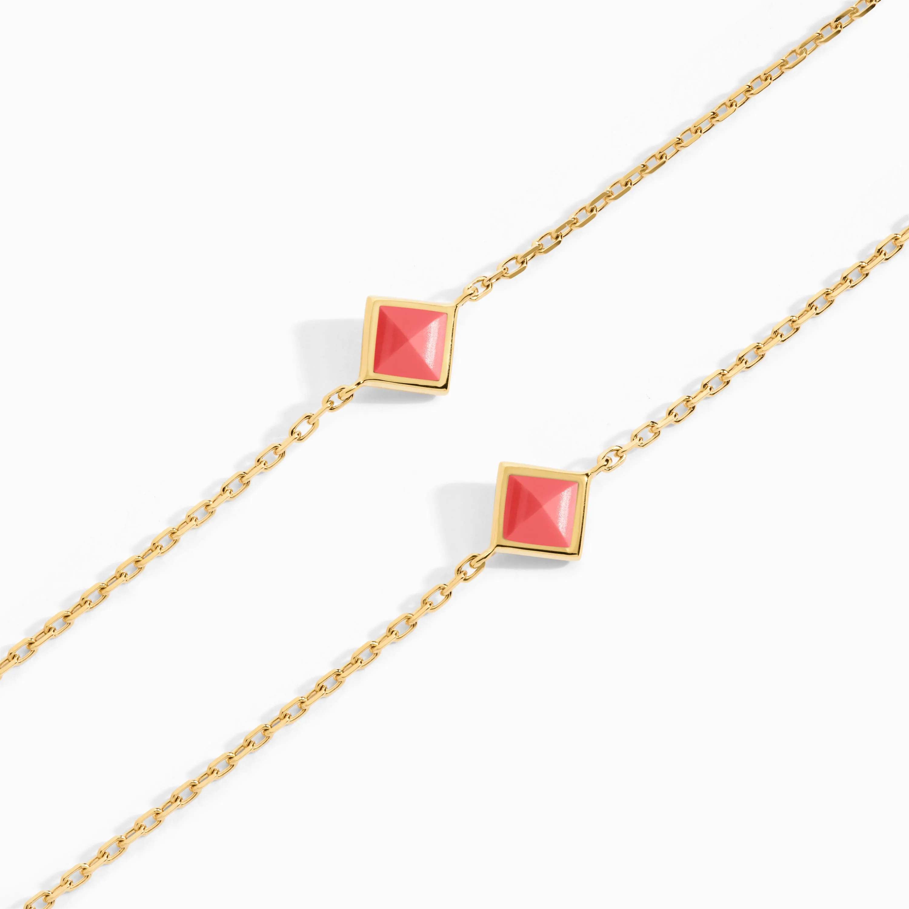 Cleo Pyramid Chain Necklace