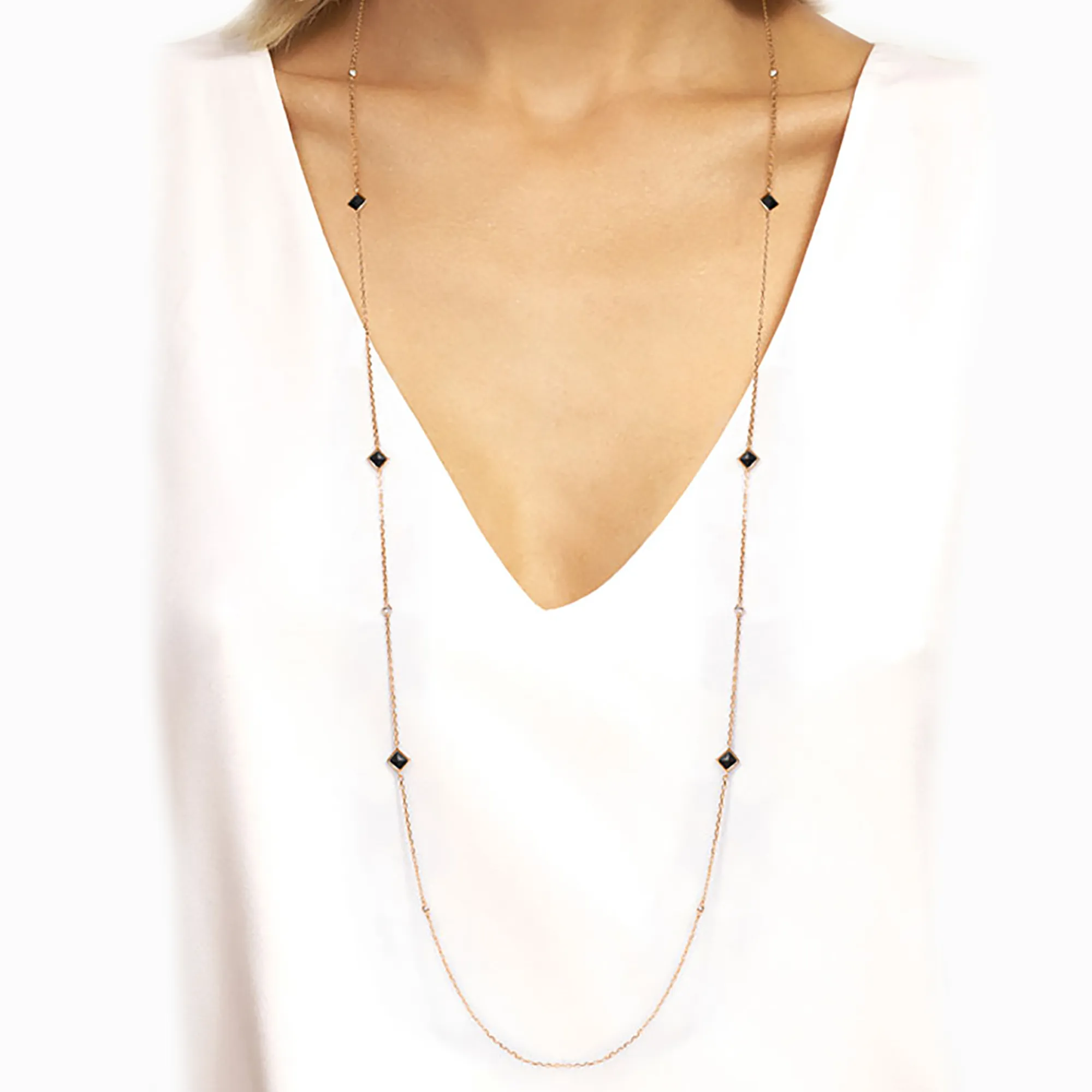 Cleo Pyramid Chain Necklace