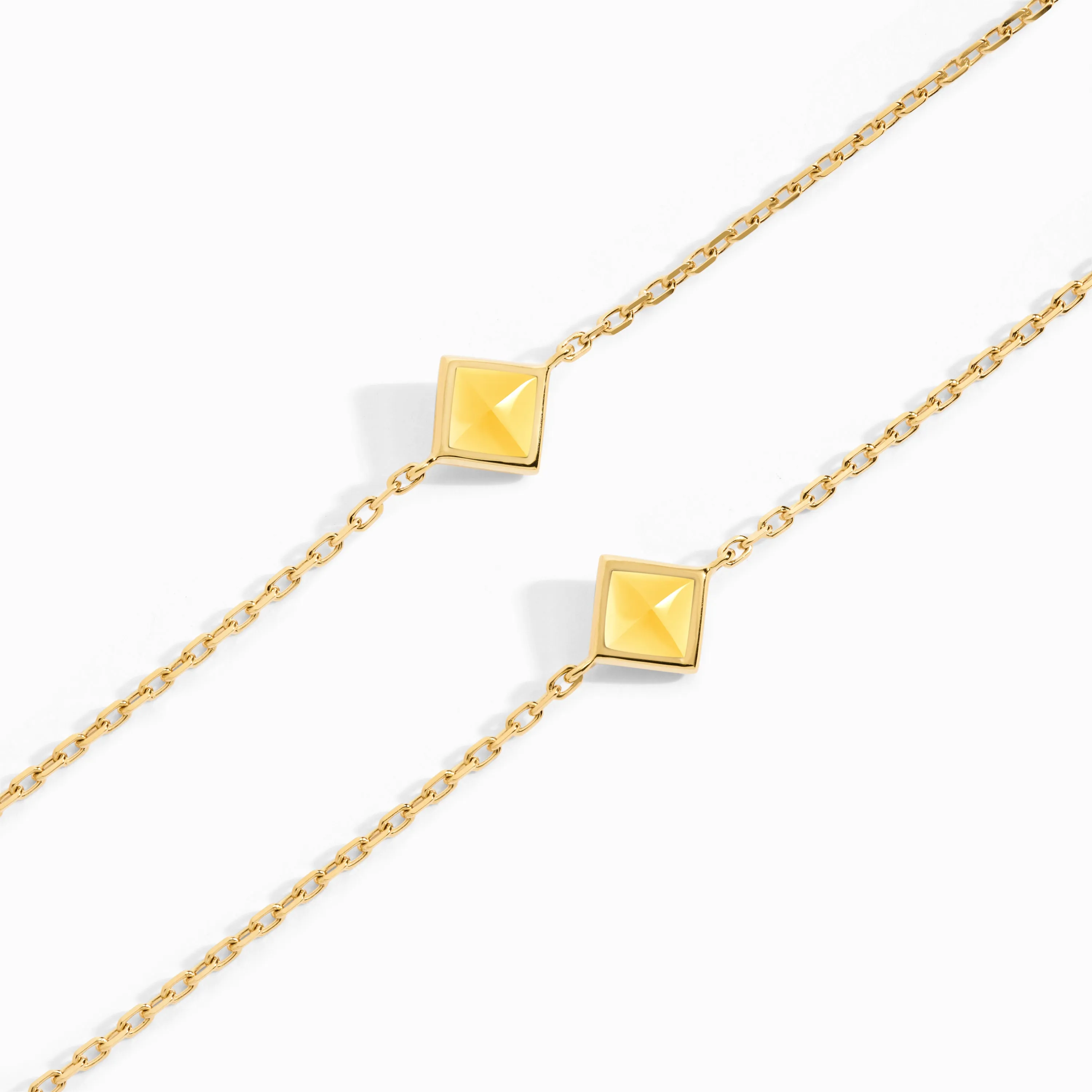 Cleo Pyramid Chain Necklace