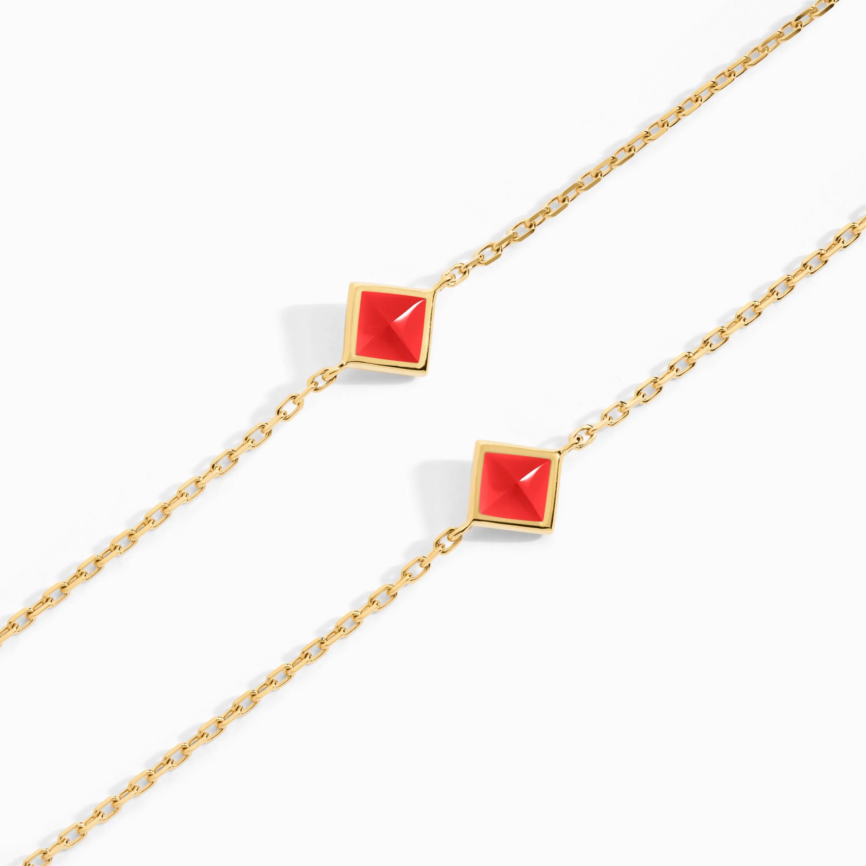 Cleo Pyramid Chain Necklace