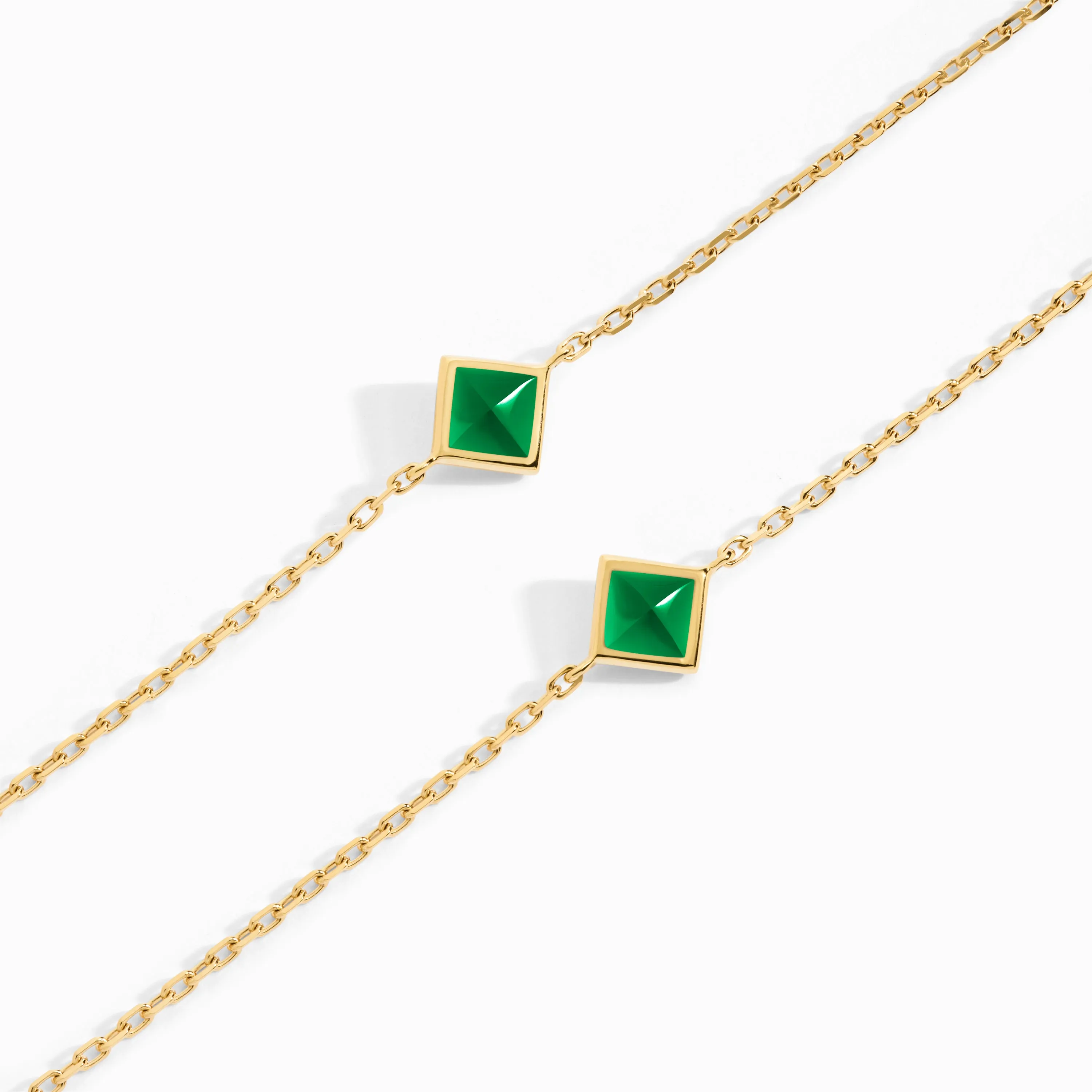 Cleo Pyramid Chain Necklace