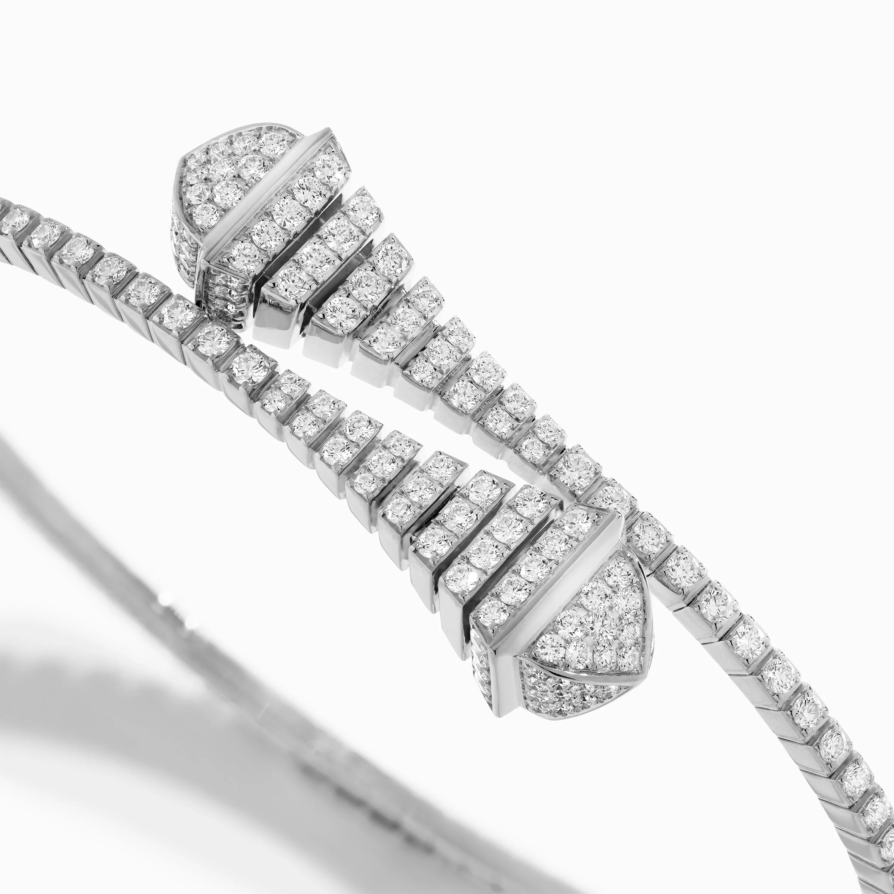 Cleo Rev Full Diamond Slim Slip-On Bracelet