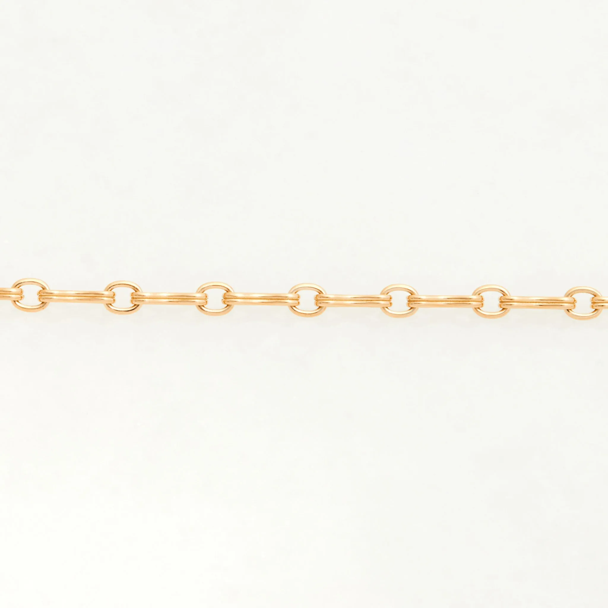 Column Chain Necklace, 18K Yellow Gold, Small Link, 16"