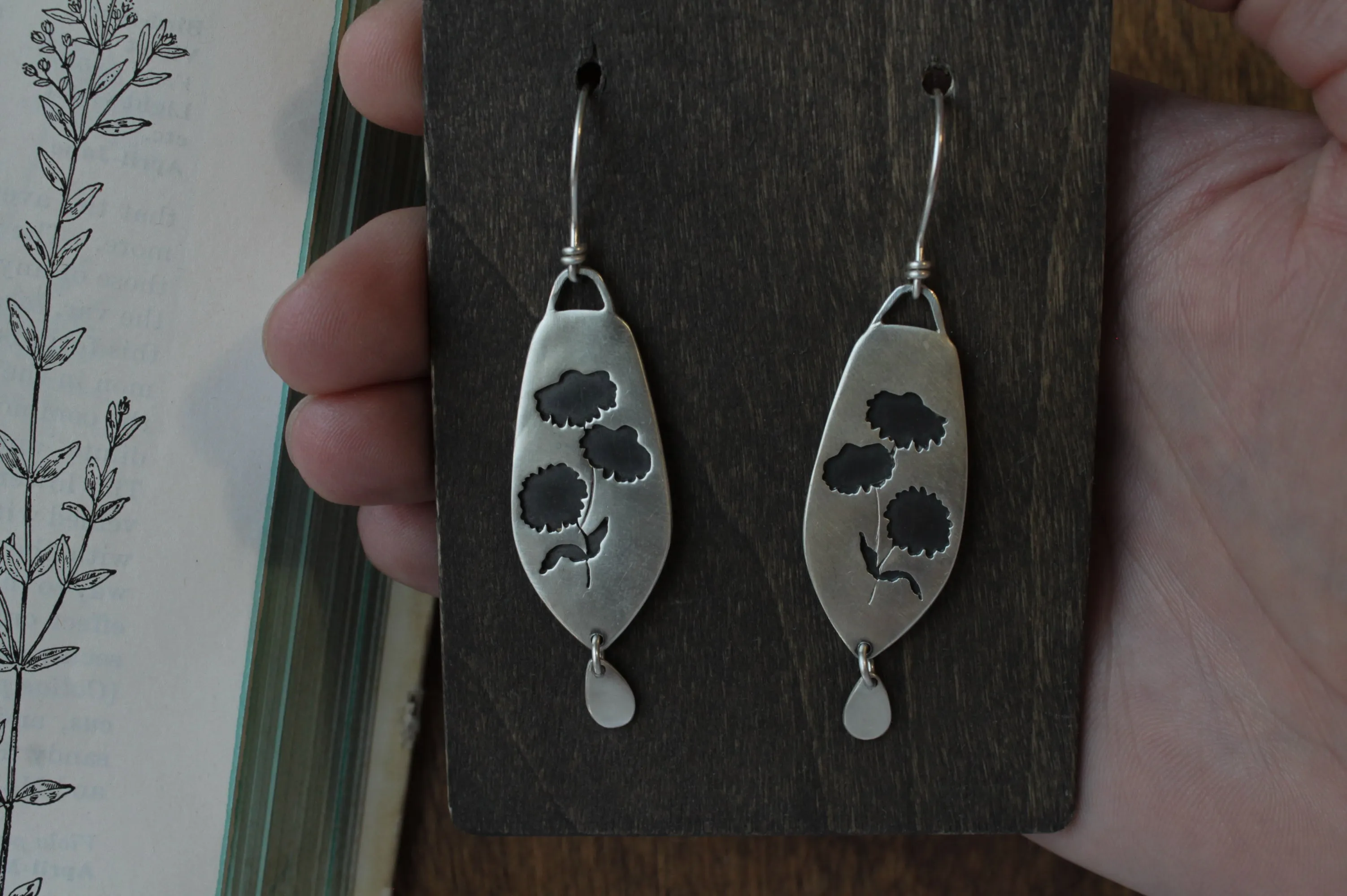 Coneflower Dangle Earrings