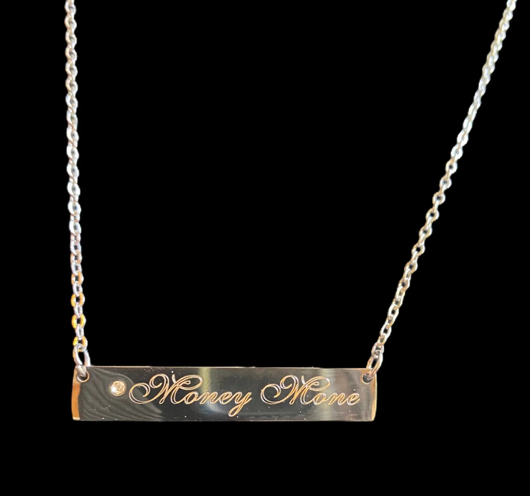 Crystal Bar Necklace