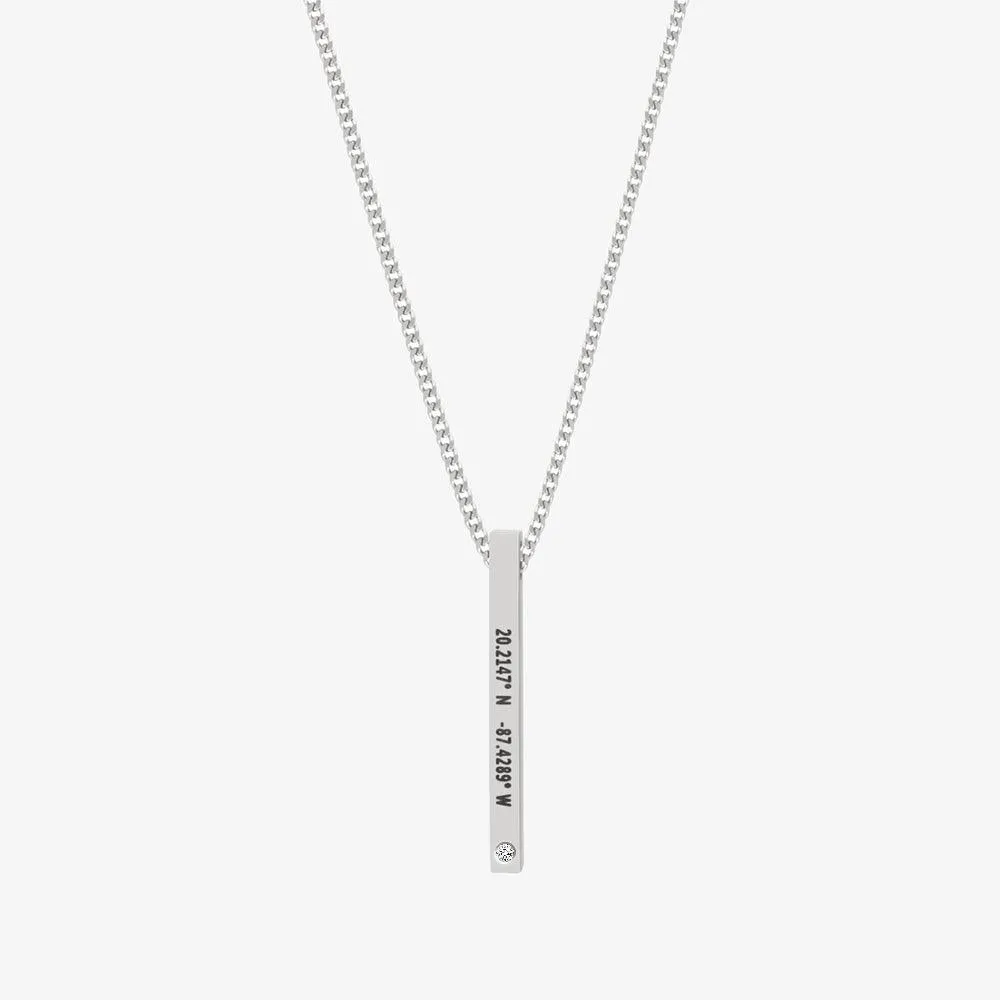 (CUSTOMCUFF)RED Bar Necklace
