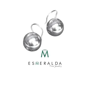 Dangle Ball Silver Earrings