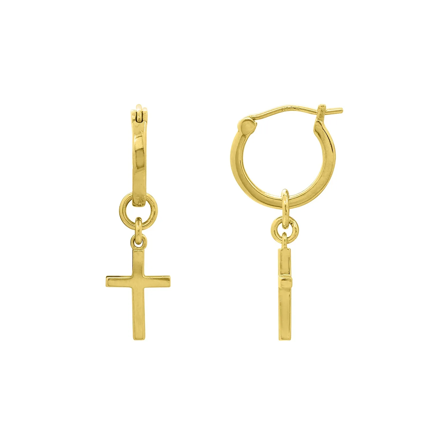 Dangle Huggie Hoop Earrings