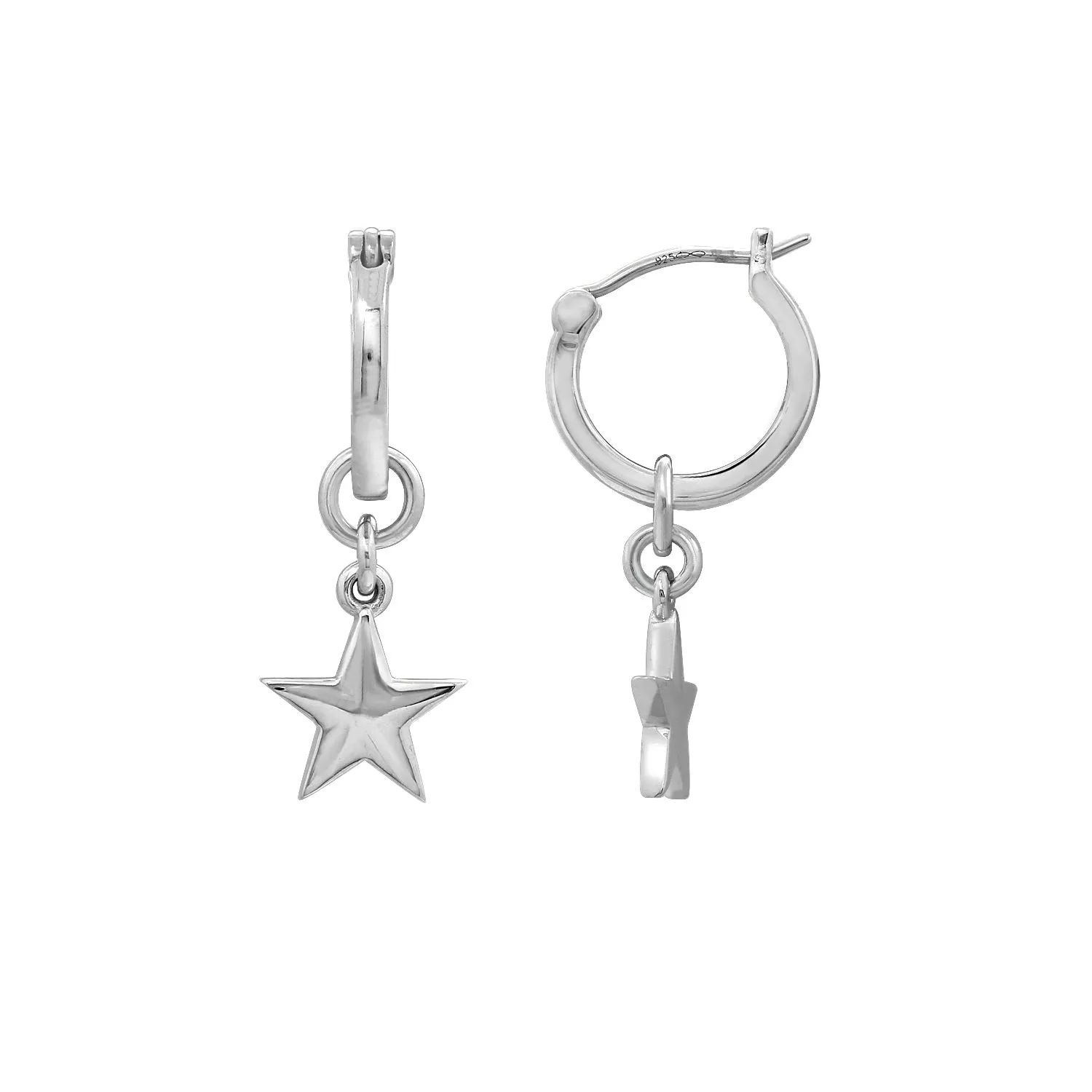 Dangle Huggie Hoop Earrings