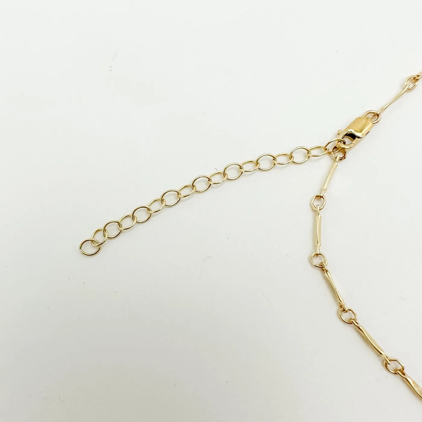 Dapped Bar Chain Necklace