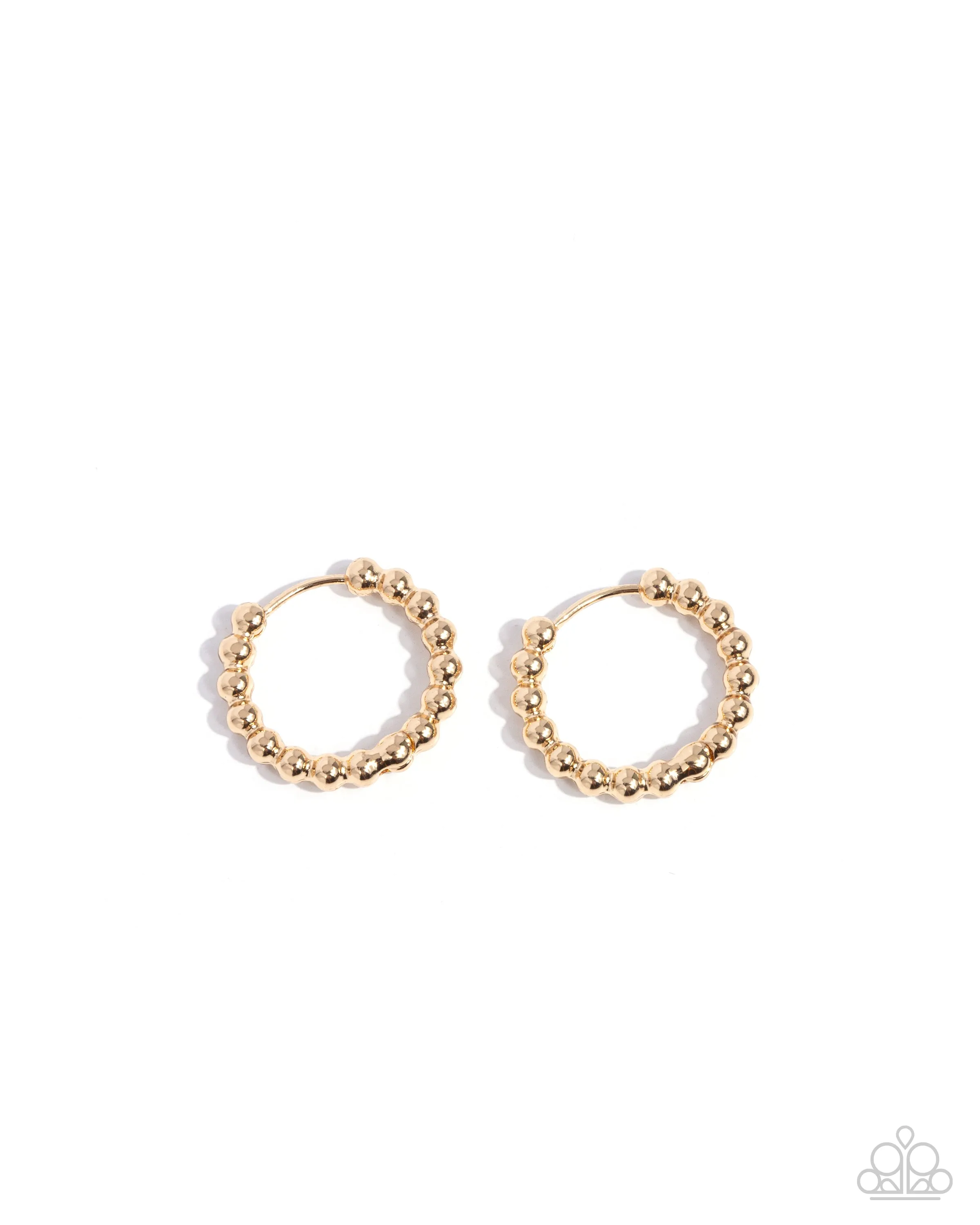 Darling Dance Gold Hoop Earrings Paparazzi