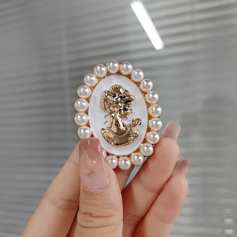 Delicate Green Crystal Lucky Four Leaf Clover Brooches for Women