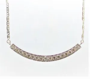 Diamond Smile Necklace in 14k White Gold (2.50 ct. tw.)