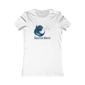Elegant Women's Favorite Tee - Aquarius Social