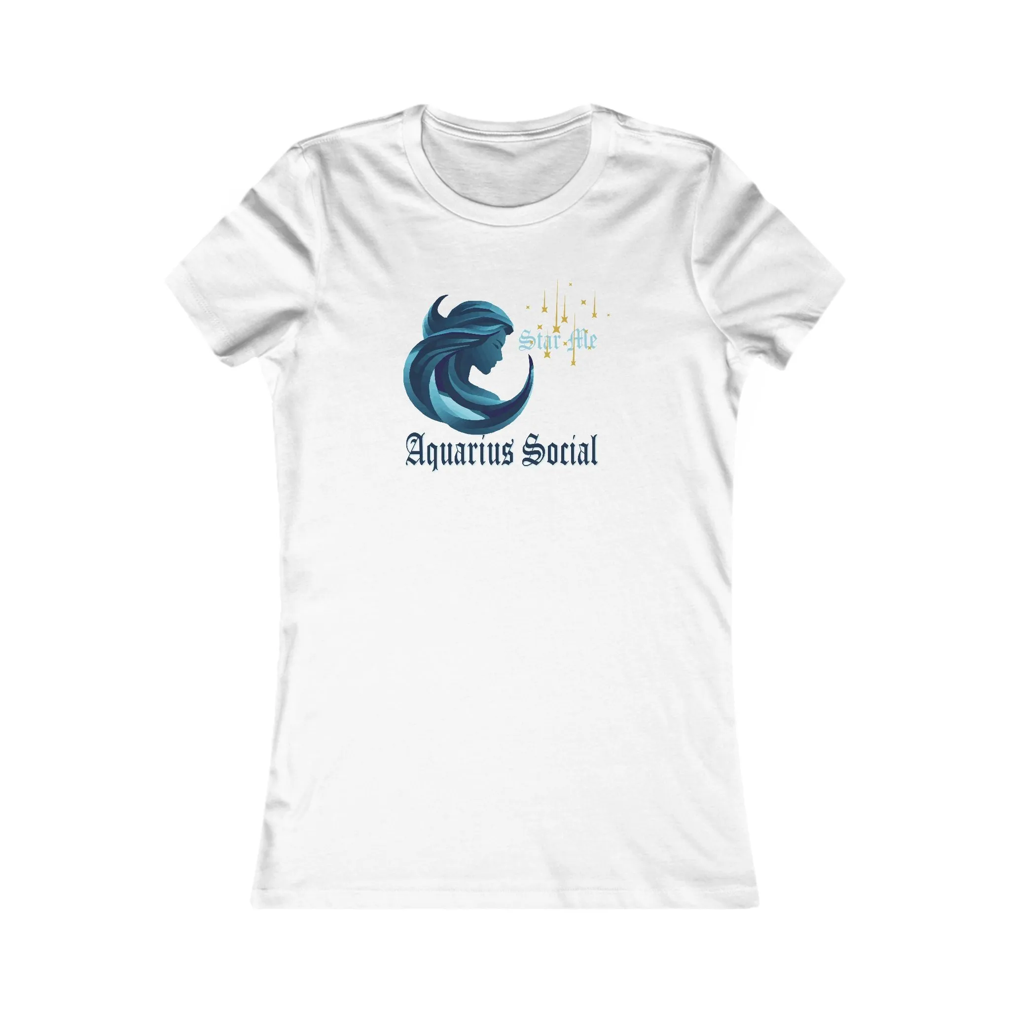 Elegant Women's Favorite Tee - Aquarius Social
