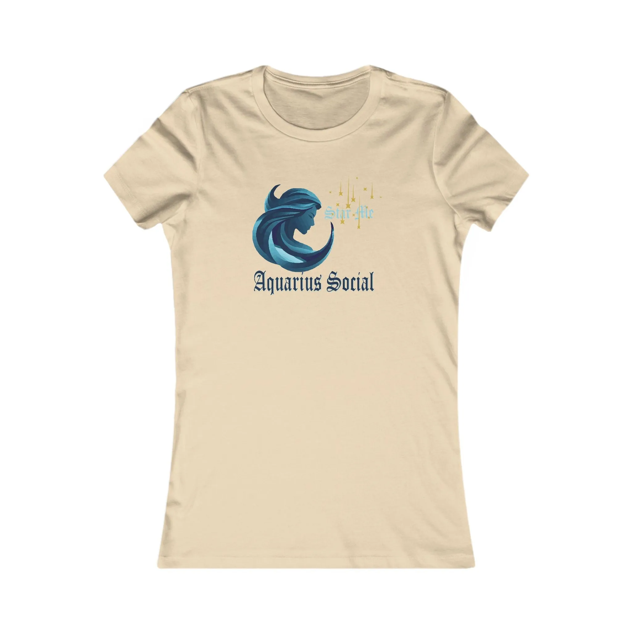 Elegant Women's Favorite Tee - Aquarius Social