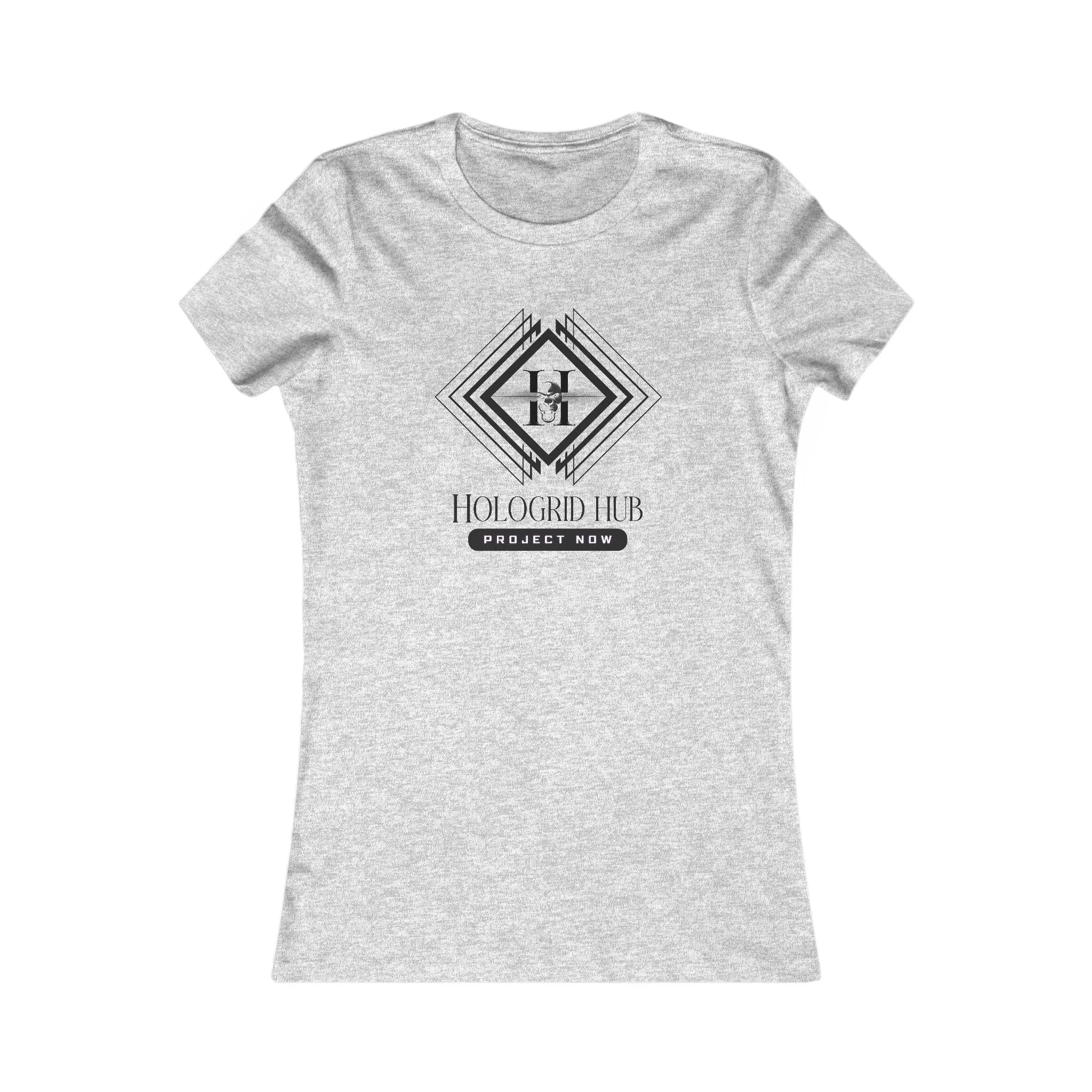 Elegant Women's Favorite Tee - Hologrid Hub Black