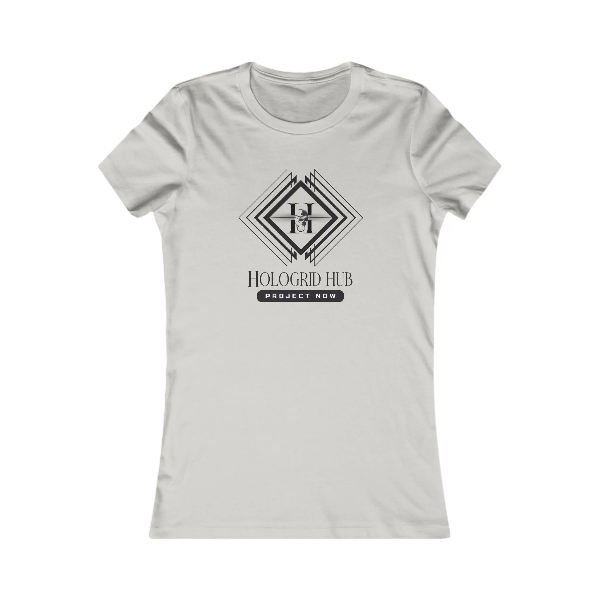 Elegant Women's Favorite Tee - Hologrid Hub Black