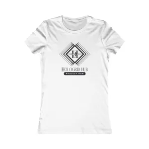 Elegant Women's Favorite Tee - Hologrid Hub Black