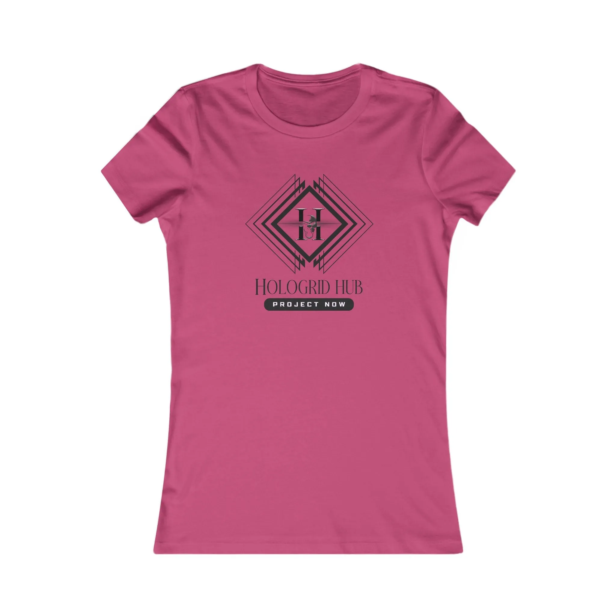Elegant Women's Favorite Tee - Hologrid Hub Black
