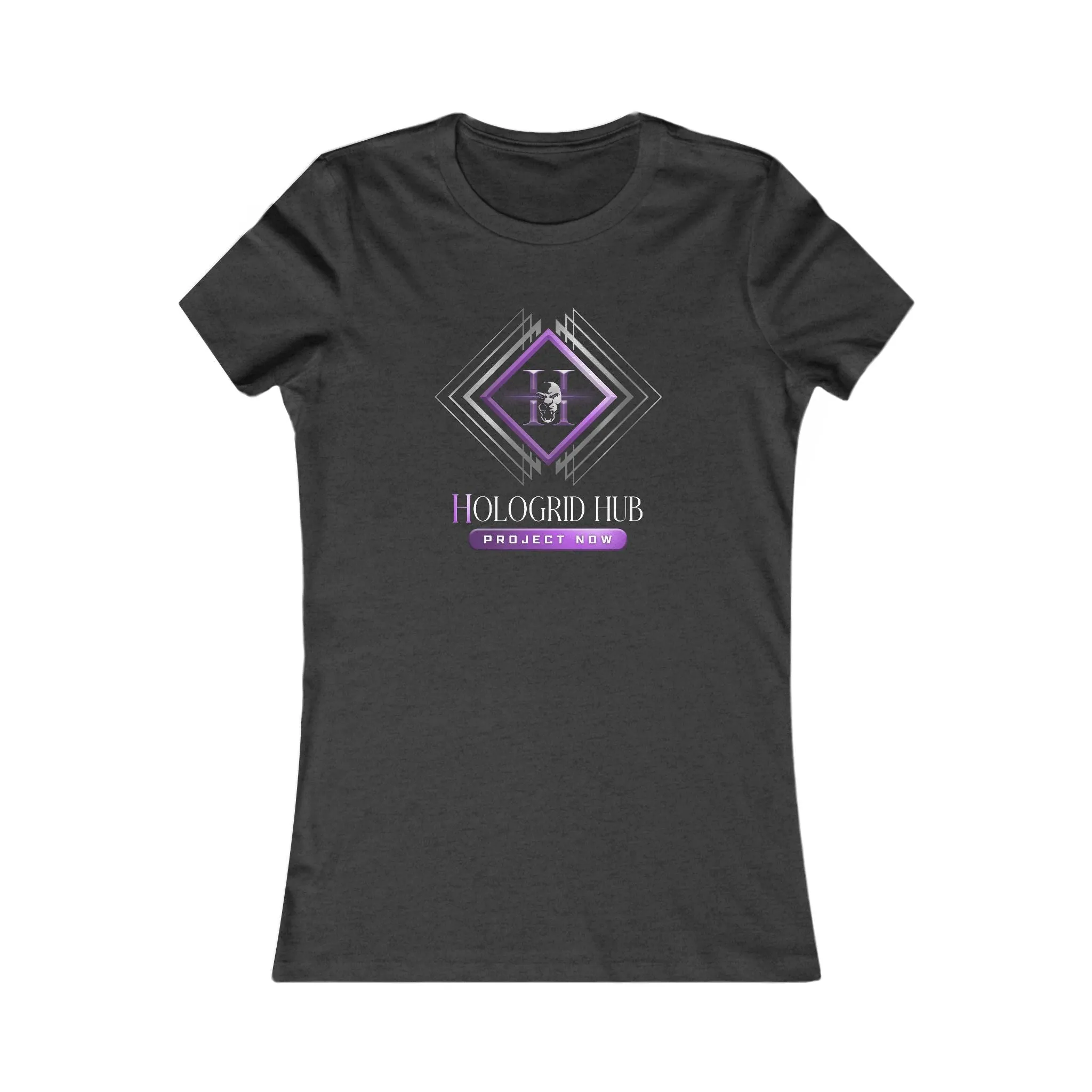 Elegant Women's Favorite Tee - Hologrid Hub Purple