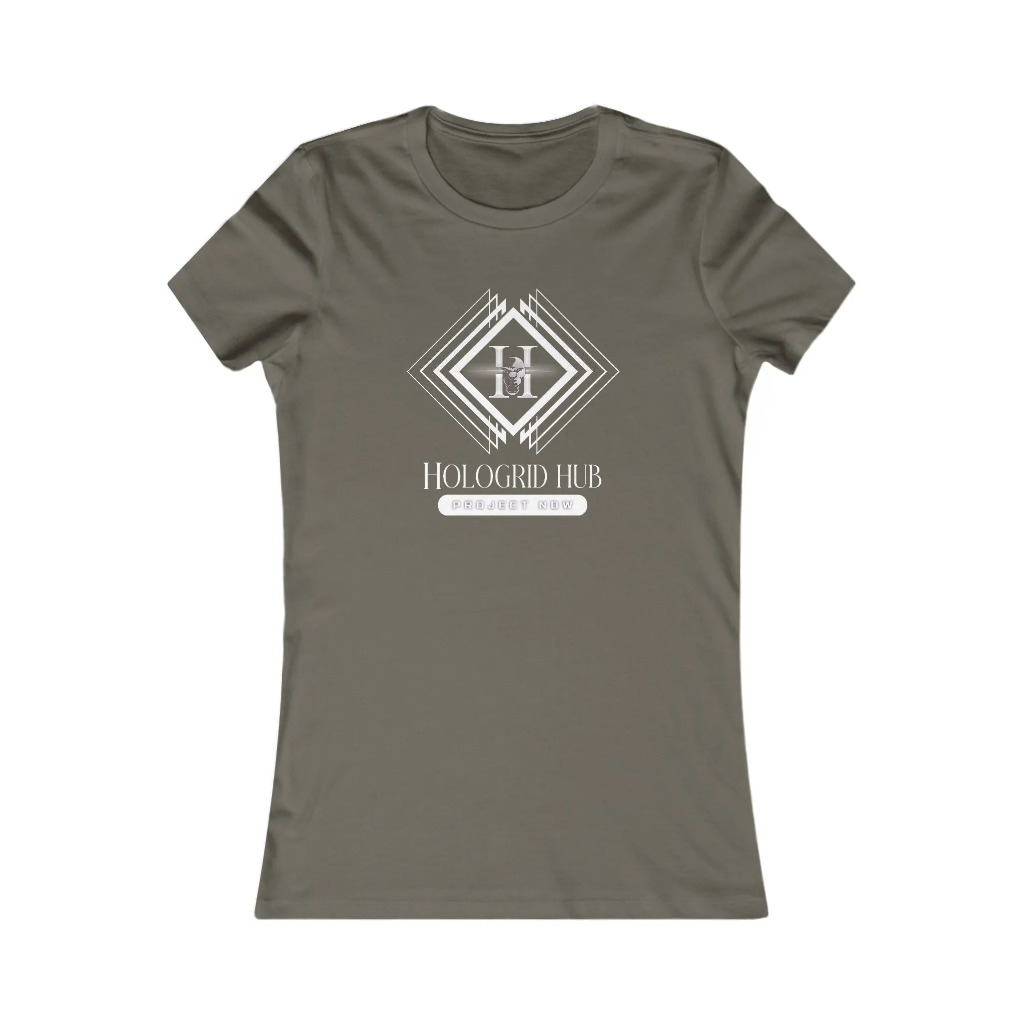 Elegant Women's Favorite Tee - Hologrid Hub White