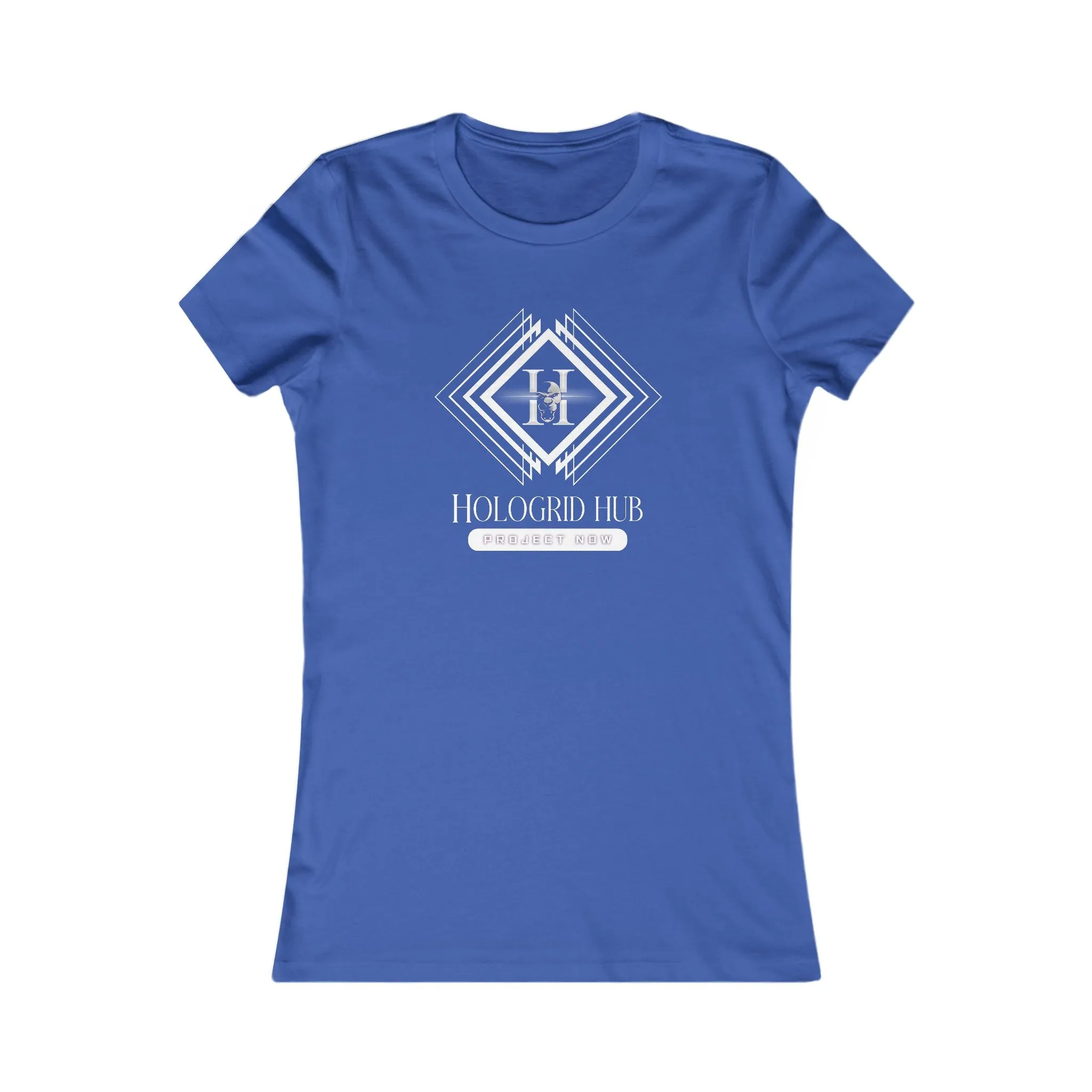 Elegant Women's Favorite Tee - Hologrid Hub White
