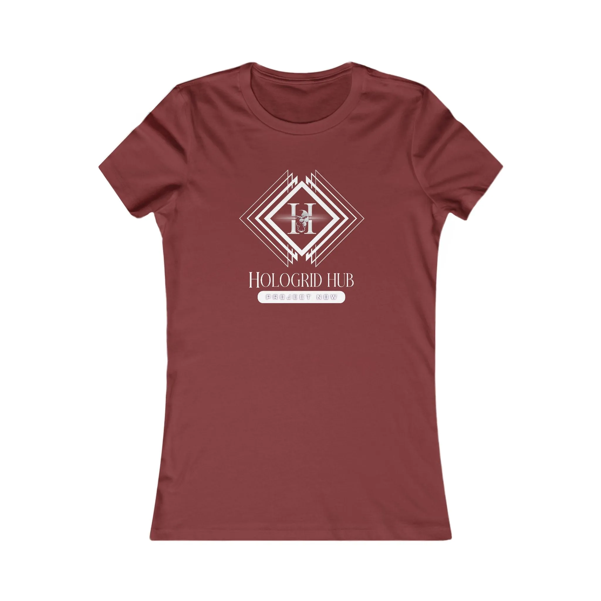 Elegant Women's Favorite Tee - Hologrid Hub White