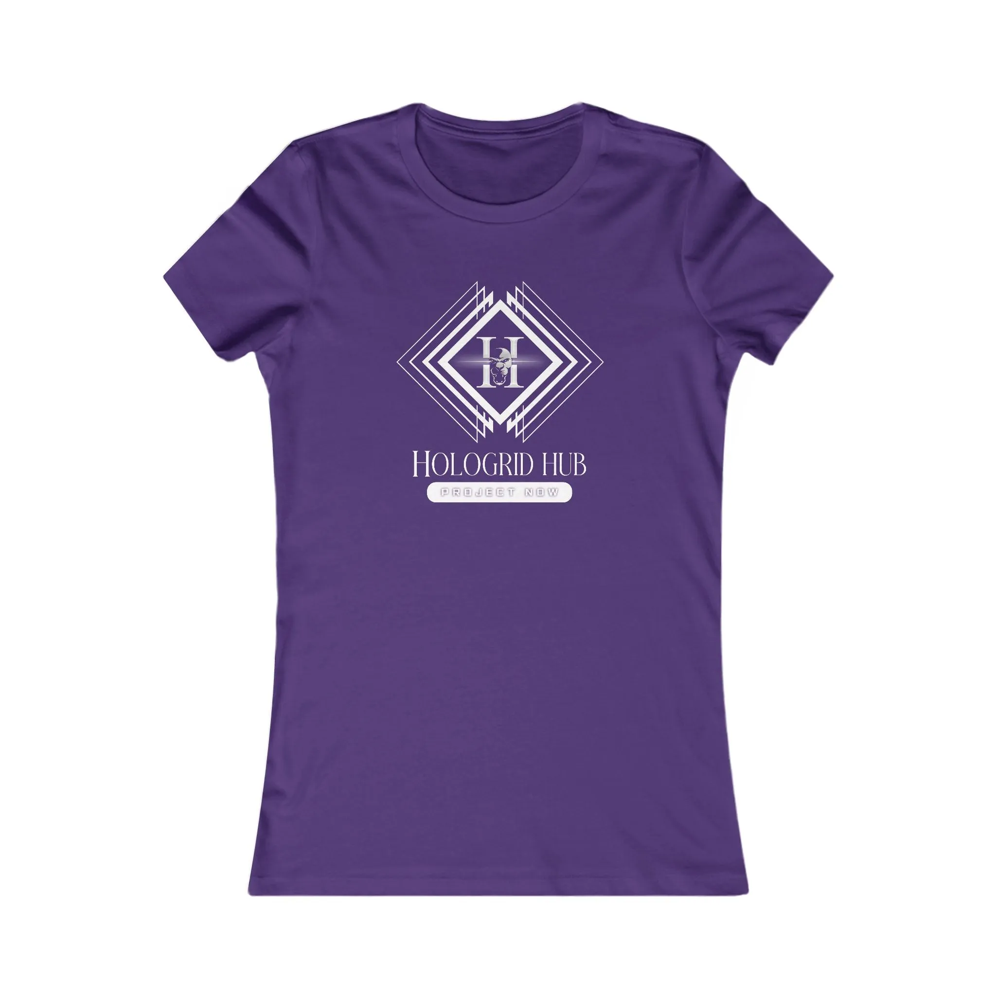 Elegant Women's Favorite Tee - Hologrid Hub White