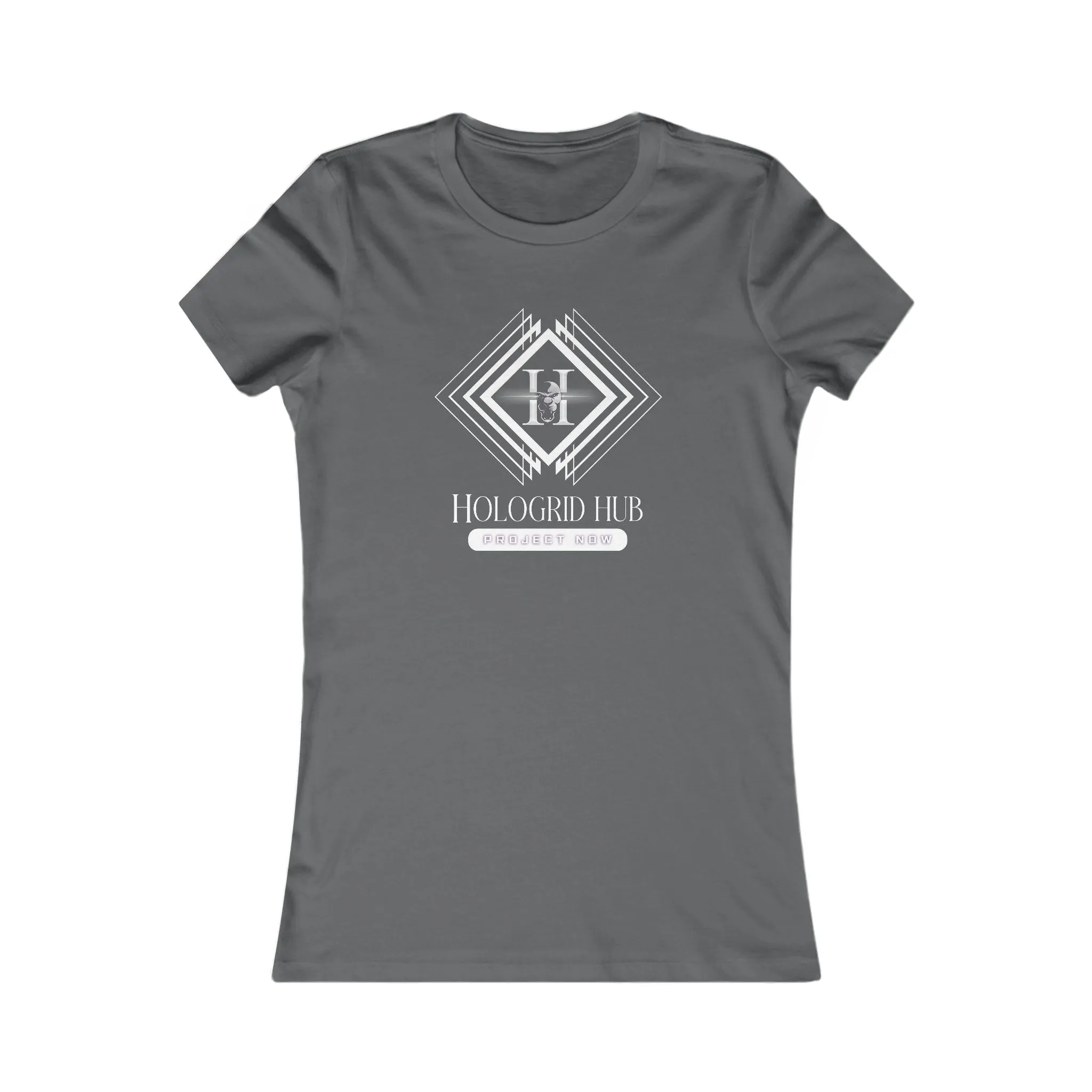 Elegant Women's Favorite Tee - Hologrid Hub White