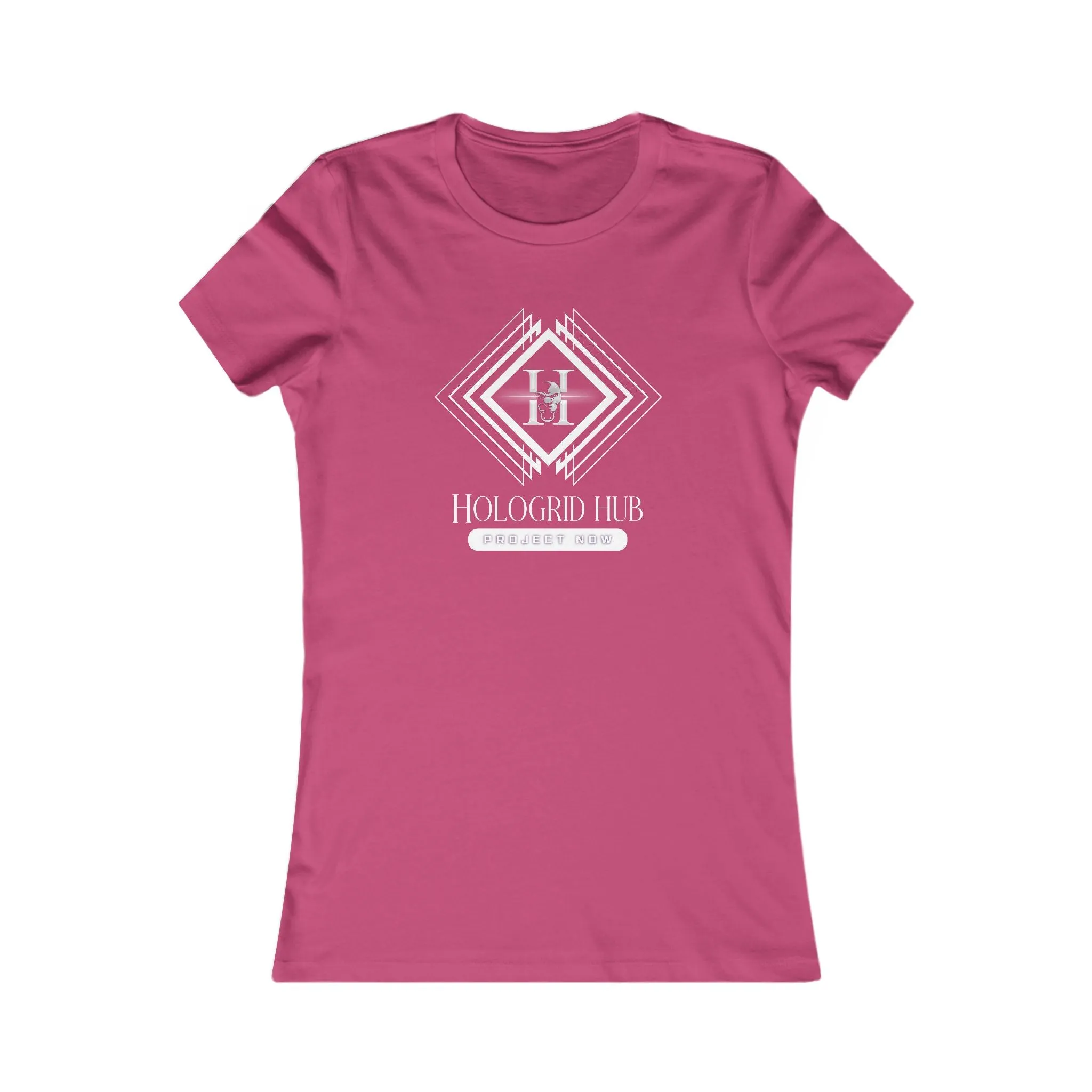 Elegant Women's Favorite Tee - Hologrid Hub White
