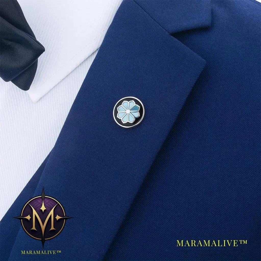 Enamel Flower Shape Man Lapel Pin Brooches Pins Fine Gift For Men