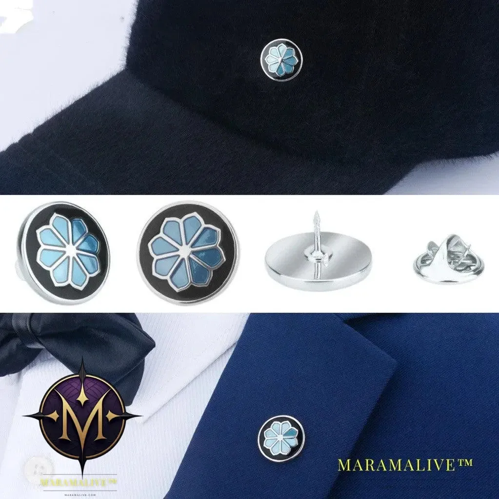 Enamel Flower Shape Man Lapel Pin Brooches Pins Fine Gift For Men