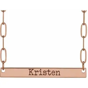 Engravable Bar Necklace 88328