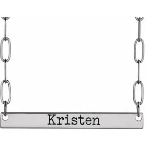 Engravable Bar Necklace 88328