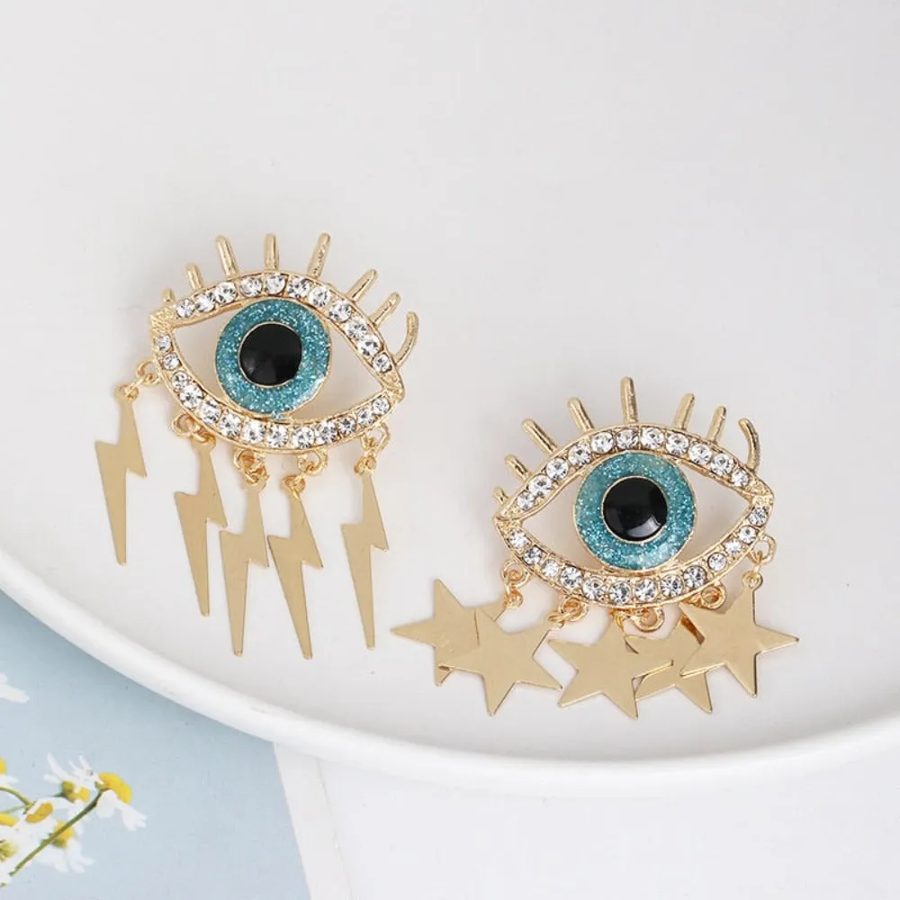 Exquisite Vintage Crystal Dangle Earrings - Embrace Love and Protection