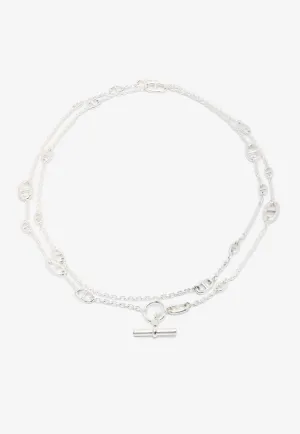 Farandole Long Necklace 160 in Silver