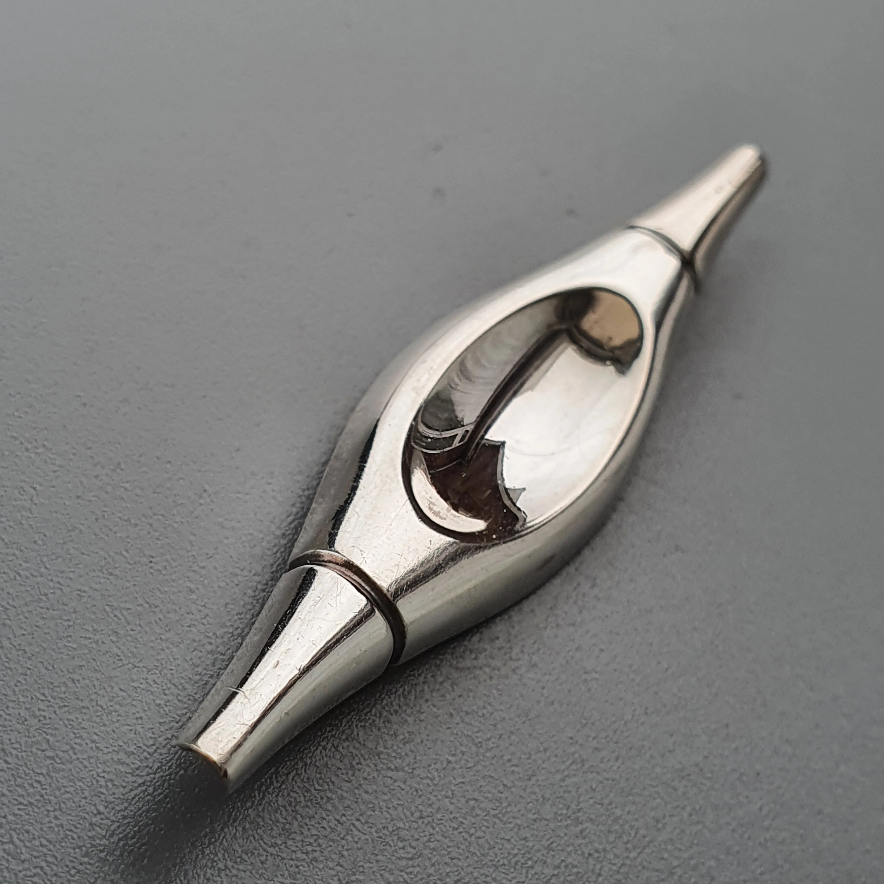 Finnish Modernist Silver Brooch by Elis Kauppi & Kupittaan Kulta 1960