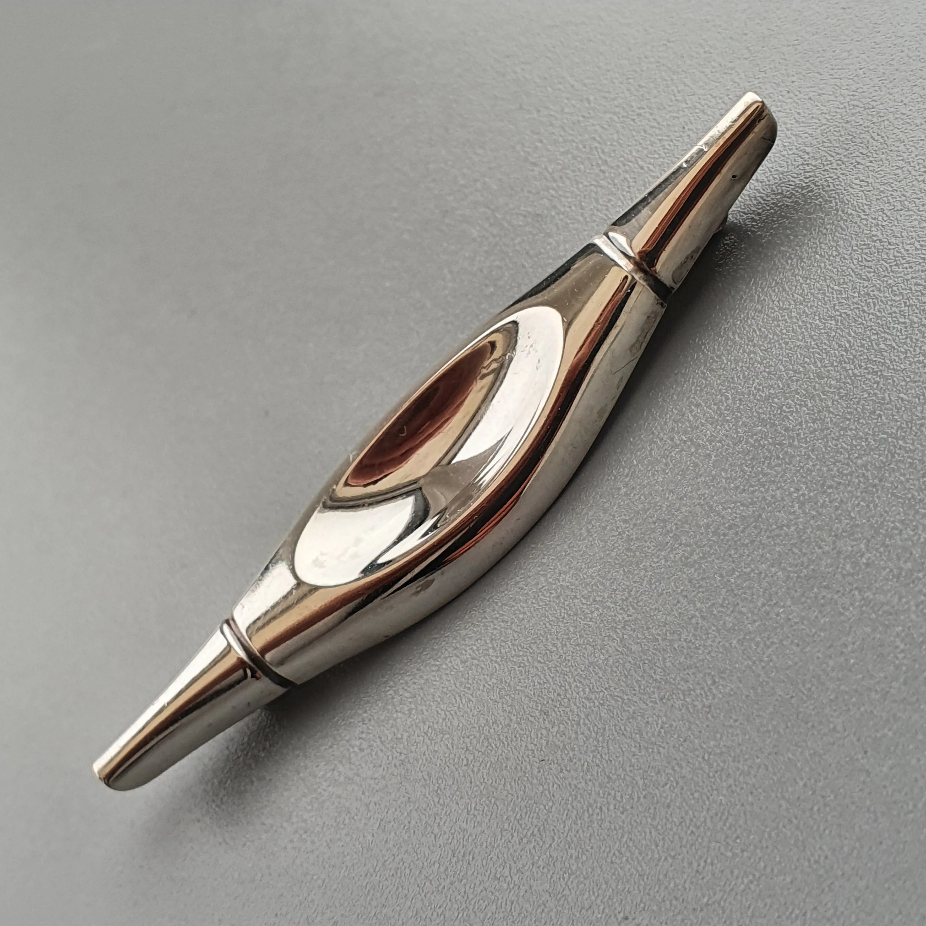 Finnish Modernist Silver Brooch by Elis Kauppi & Kupittaan Kulta 1960