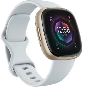 Fitbit Sense 2 Advanced Health & Fitness Smartwatch, Blue Mist / Soft Gold Aluminum