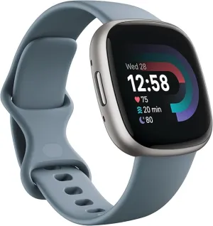 Fitbit Versa 4: Advanced Fitness Smartwatch with Built-in GPS   24/7 Heart Rate, Daily Readiness Score, 40  Exercise Modes, Sleep & Stress Tracking | 1-Year Warranty, 14-Day Hassle-Free Returns