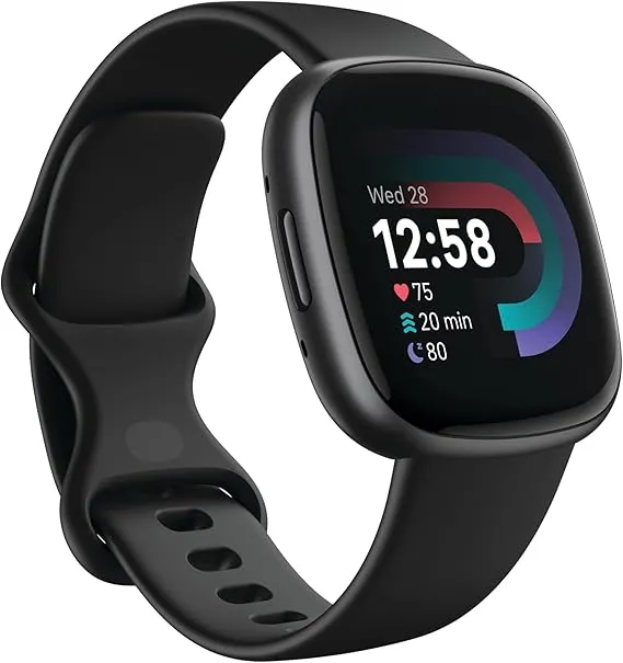 Fitbit Versa 4: Advanced Fitness Smartwatch with Built-in GPS   24/7 Heart Rate, Daily Readiness Score, 40  Exercise Modes, Sleep & Stress Tracking | 1-Year Warranty, 14-Day Hassle-Free Returns