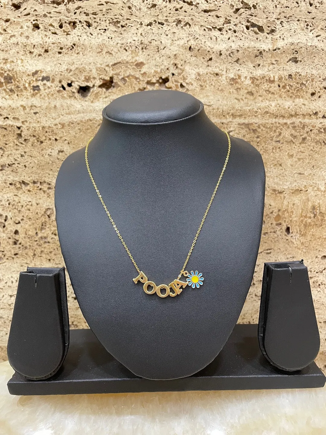Flower Name Necklace