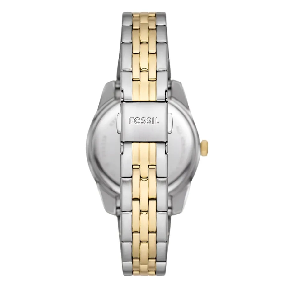 Fossil Scarlette Ladies Three-Hand Date Two-Tone Stainless Steel Watch