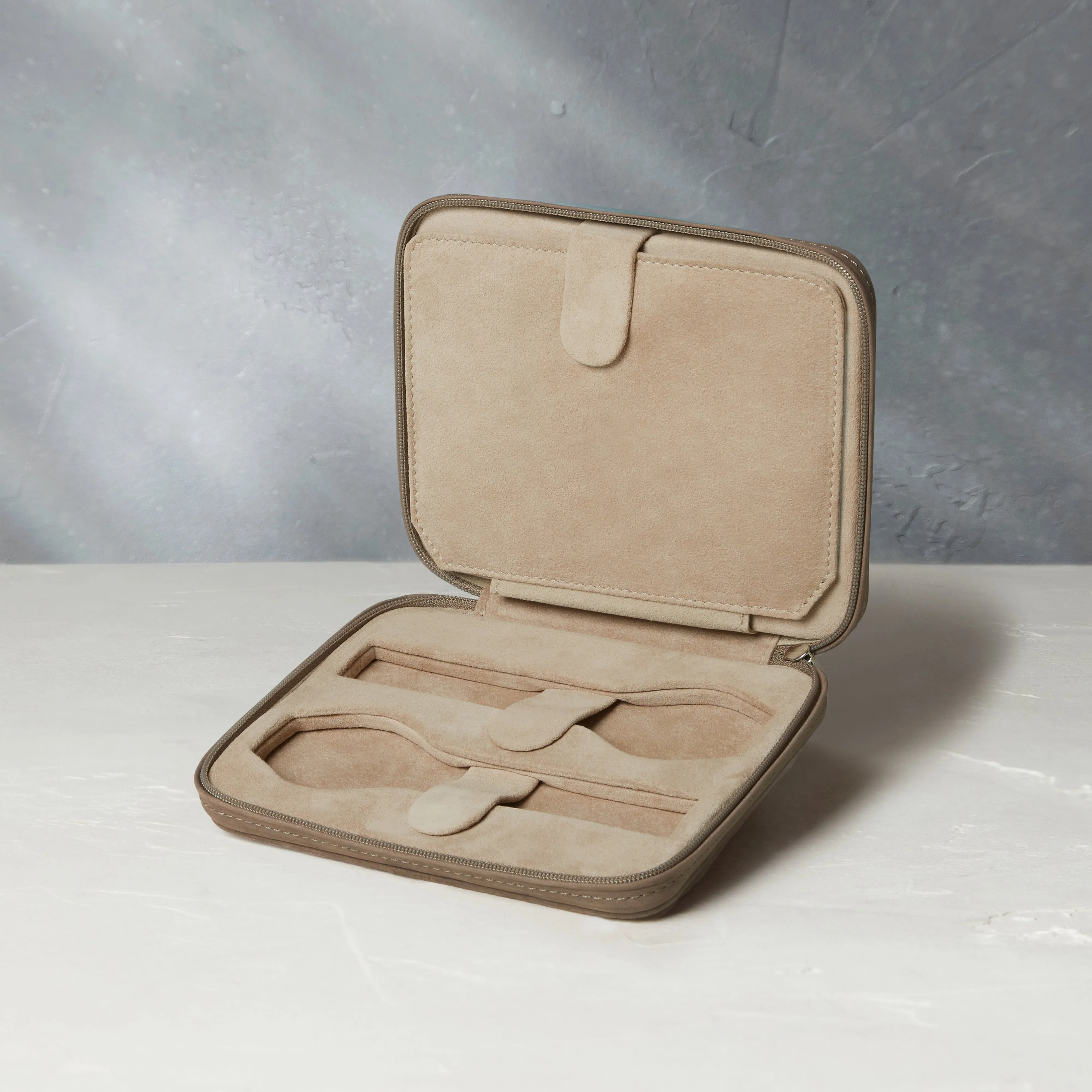four-watch folio, nubuck