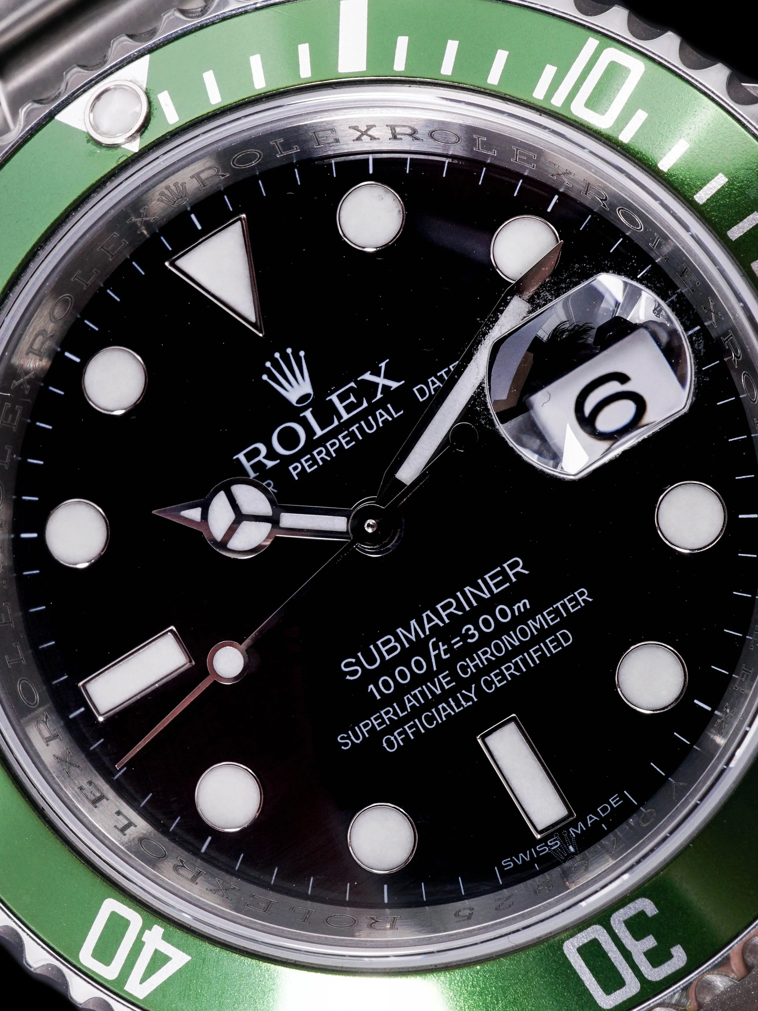 Full Set 2008 Rolex Green Submariner (Ref. 16610LV) "Kermit" 50th Anniversary